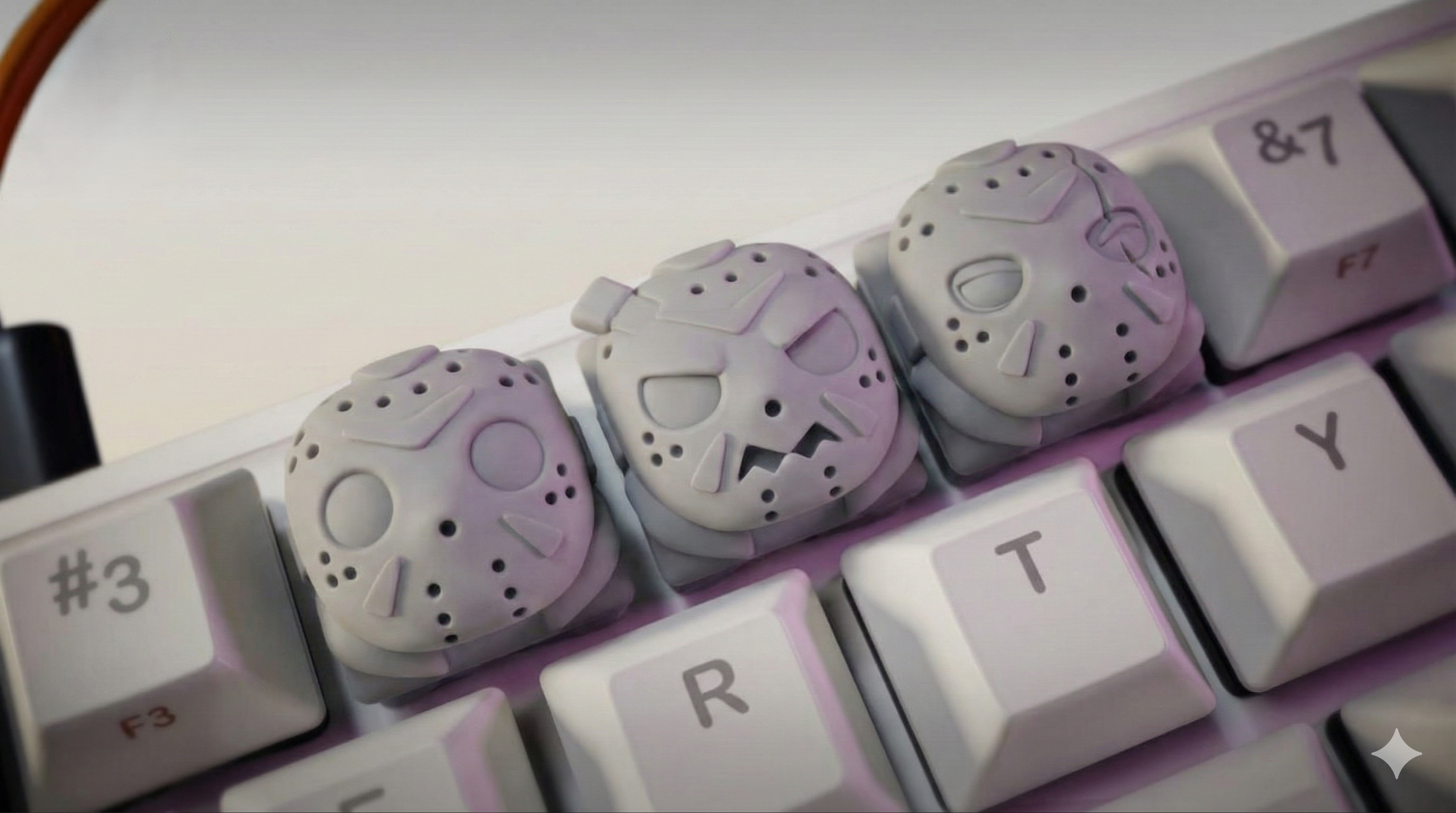 Jason Voorhees Horror Keycaps – 5 Piece Set